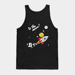 BTC to the moon !! Tank Top